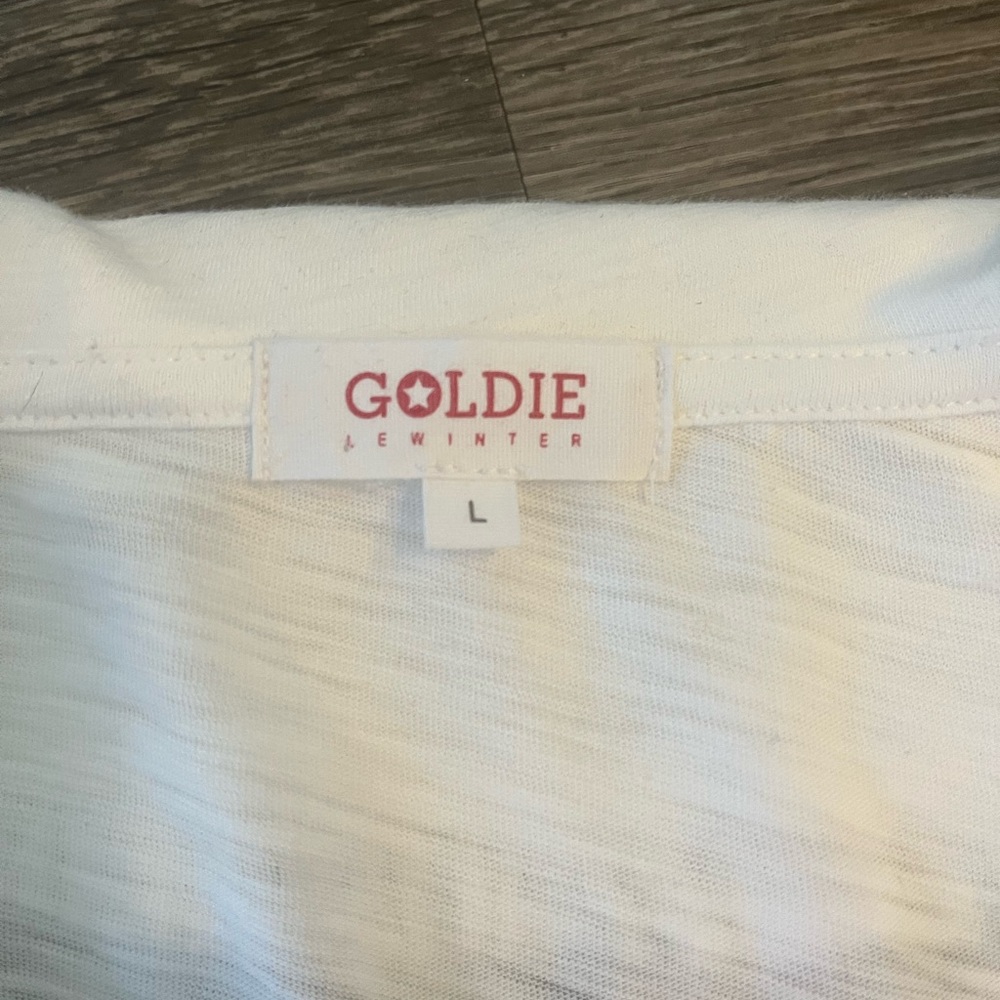 100% Cotton Goldie Button-Up Blouse with Oversized Collar - Picture 3 of 6